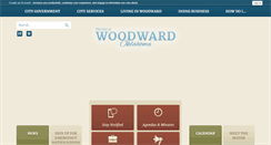 Desktop Screenshot of cityofwoodward.com