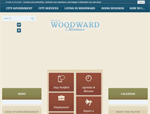 Tablet Screenshot of cityofwoodward.com